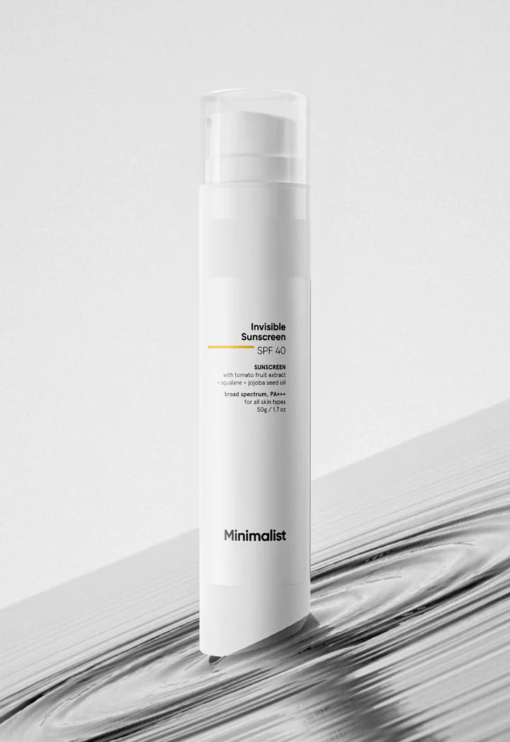 Minimalist Invisible SPF 40 Sunscreen 50g