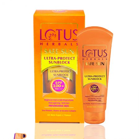 LOTUS Herbals Safe Sun Ultra Sunblock - SPF 100 PA+++ 50g
