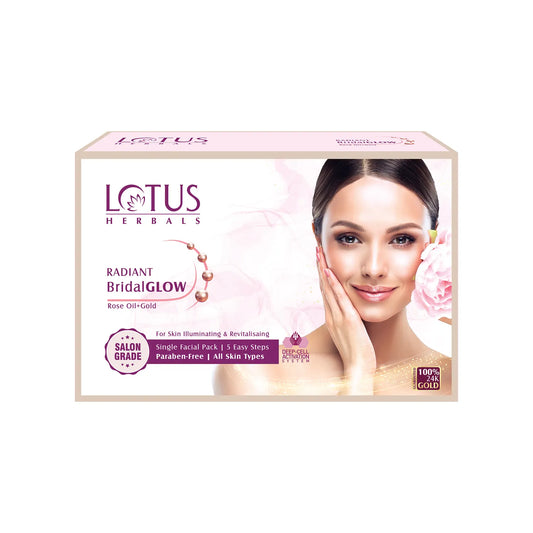 Lotus Herbals Radiant Bridal Glow Rose Gold Facial Kit