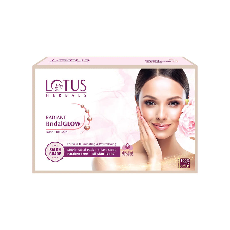 Lotus Herbals Radiant Bridal Glow Rose Gold Facial Kit