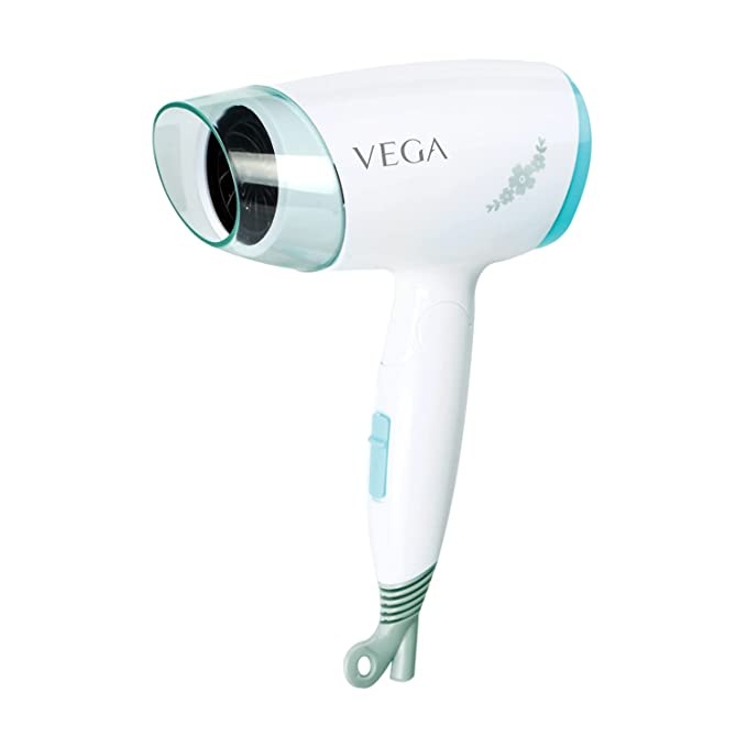 VEGA Insta Look 1400W Foldable Hair Dryer with Cool Shot Button & 3 Heat/Speed Settings (VHDH-23)