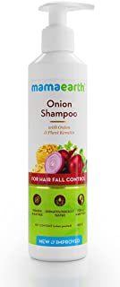 Mama Earth Onion Shampoo with Onion and Plant Keratin for Hair Fall Control