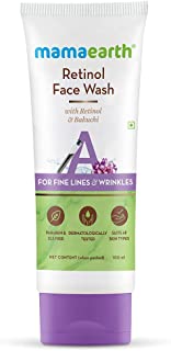 Mama Earth Retinol Face Wash with Retinol and Bakuchi for Fine Lines and Wrinkles - 100 ml