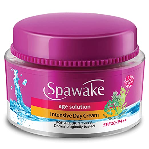 Spawake Anti Aging Face Cream, Age Solution Intensive Day Cream with SPF 20 PA++, 25g