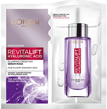 Loreal Revitalift Hyaluronic Acid Fresh Mix Serum Sheet Mask