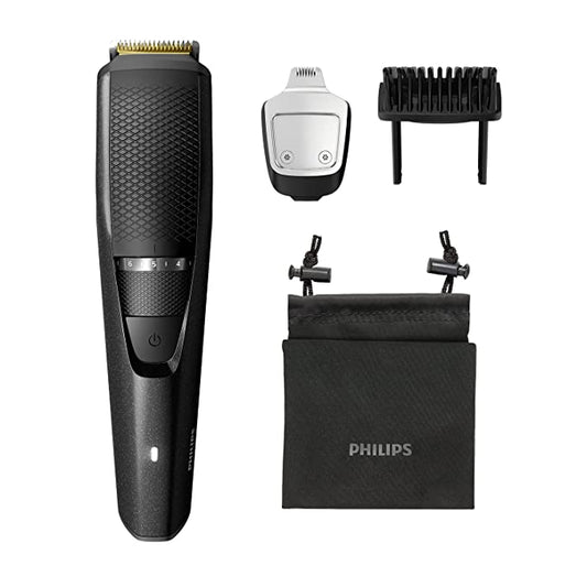 Philips BT3241/15 Smart Beard Trimmer - Power adapt technology for precise trimming- 20 settings; 90 min run time with Quick Charge