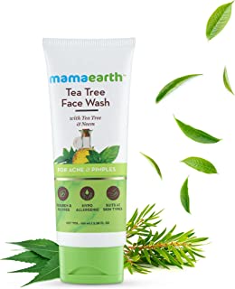 Mamaearth Tea Tree Natural Face Wash for Acne & Pimples Wash 100 ml