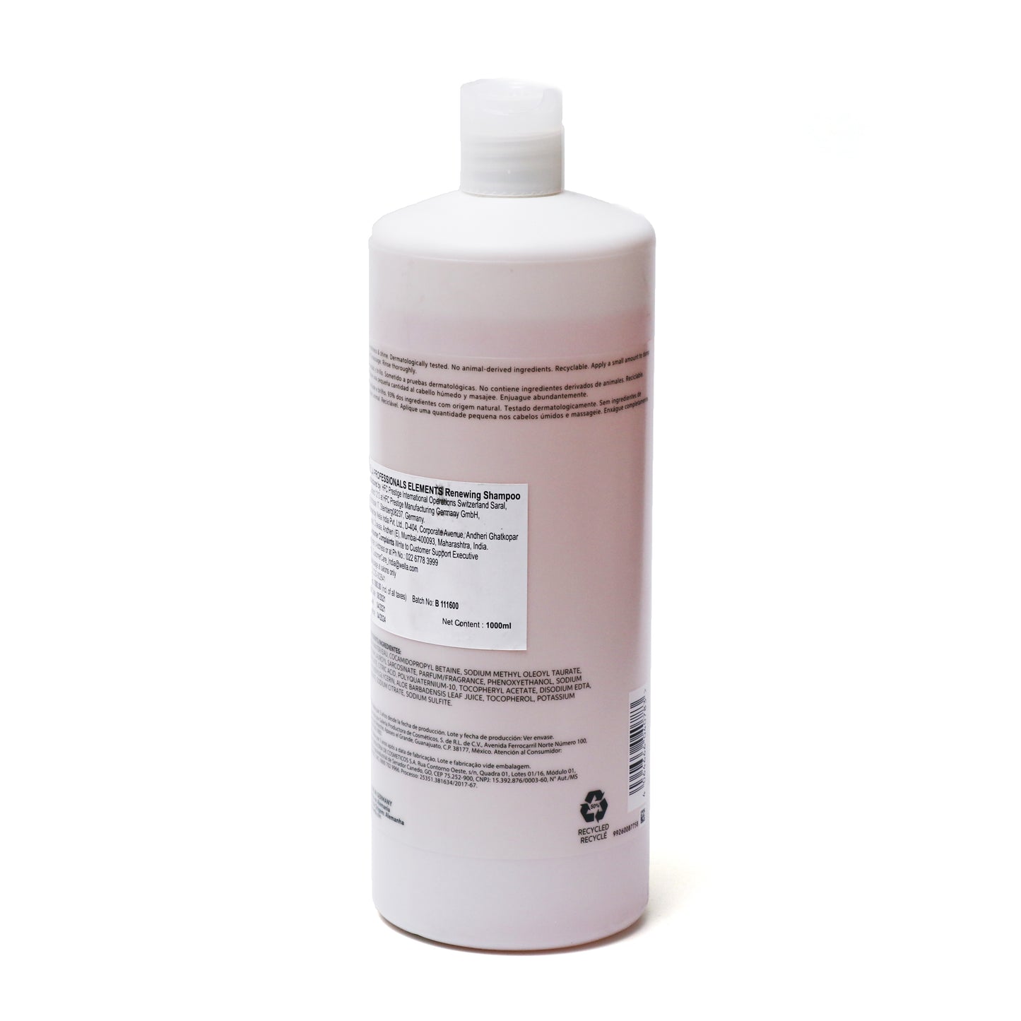 Wella Elements Shampoo 1ltr