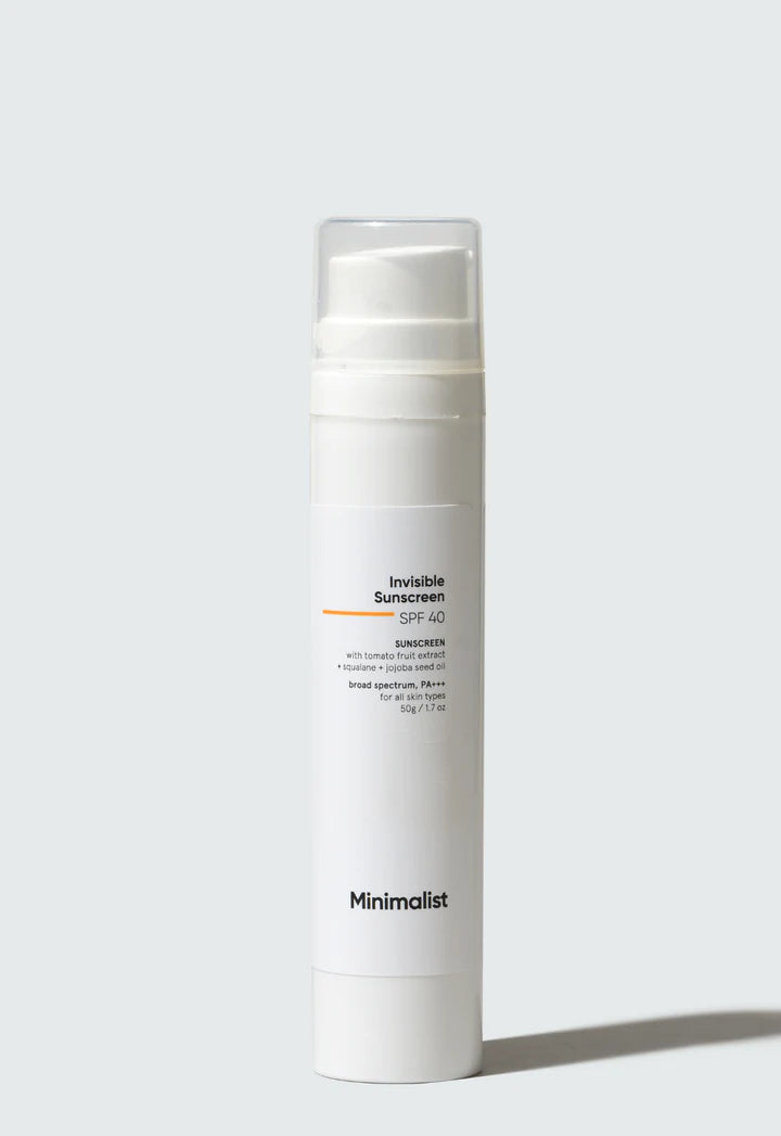 Minimalist Invisible SPF 40 Sunscreen 50g