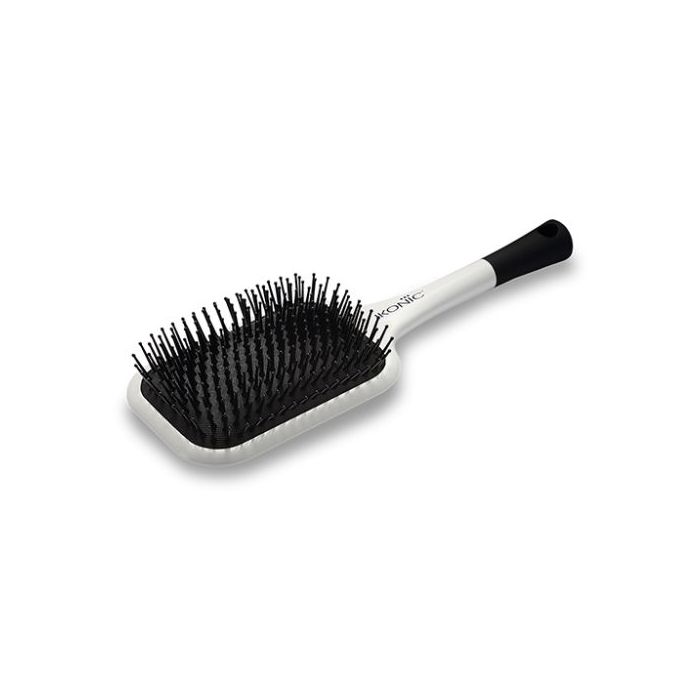 IKONIC ARTISTIC PADDLE BRUSH WHITE AND BLACK