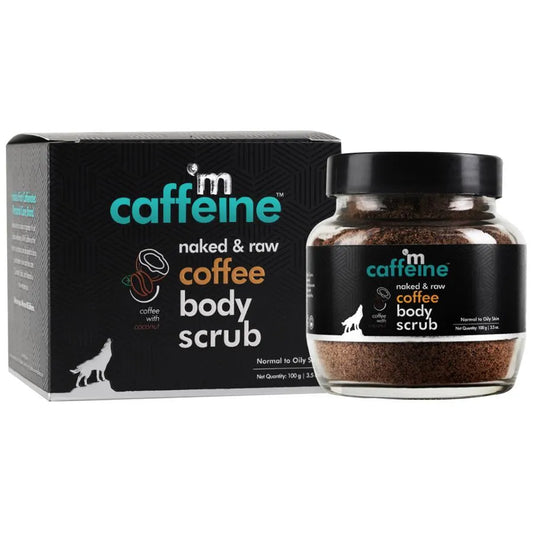 MCaffeine Naked & Raw Tan Removal Coffee Body Scrub, 100 g