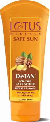 LOTUS HERBALS Safe Sun DeTan After Sun Face Scrub  100 g