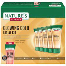 Nature's Essence Glowing Gold Facial Kit, 500g+100ml