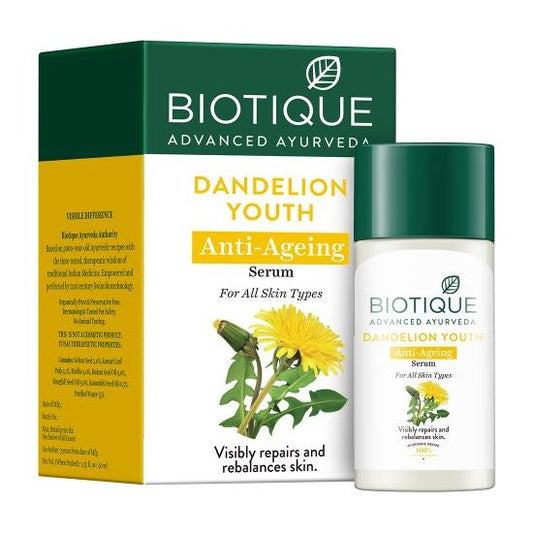 BIOTIQUE DANDELION YOUTH ANTI AGEING SERUM 40ML