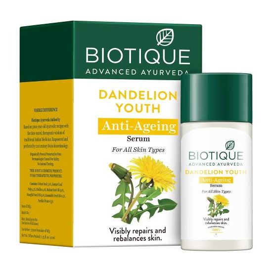 BIOTIQUE DANDELION YOUTH ANTI AGEING SERUM 40ML