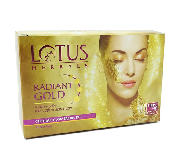 Lotus Herbals Radiant Gold Facial Kit, 37 g