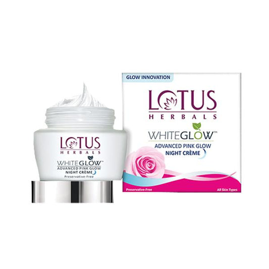 Lotus Herbals Whiteglow Advanced Pink Glow Night Creme 50 Gm