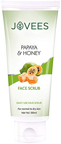 Jovees Facial Scrub, Papaya and Honey, 100 g