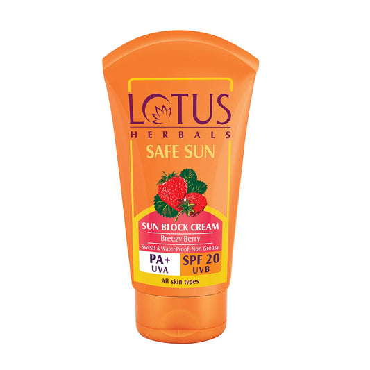 Lotus Herbals Safe Sun Block Cream SPF 20 100g