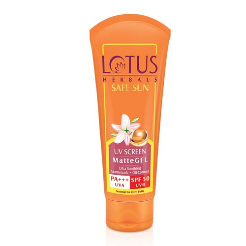 Lotus Herbals Safe Sun UV Screen Matte Gel, 100g