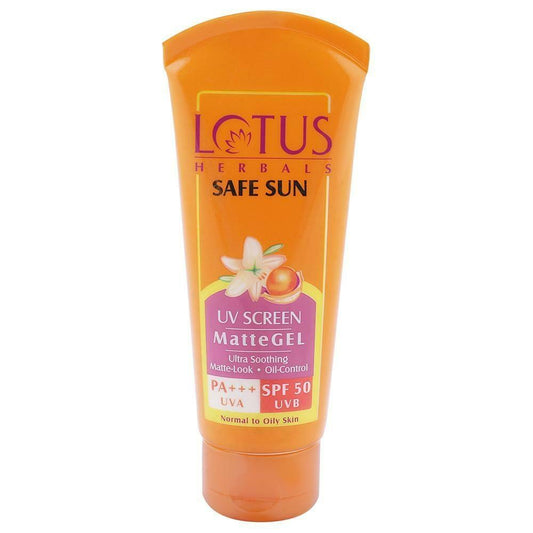 Lotus Herbals Safe Sun UV Screen Matte Gel, 50g